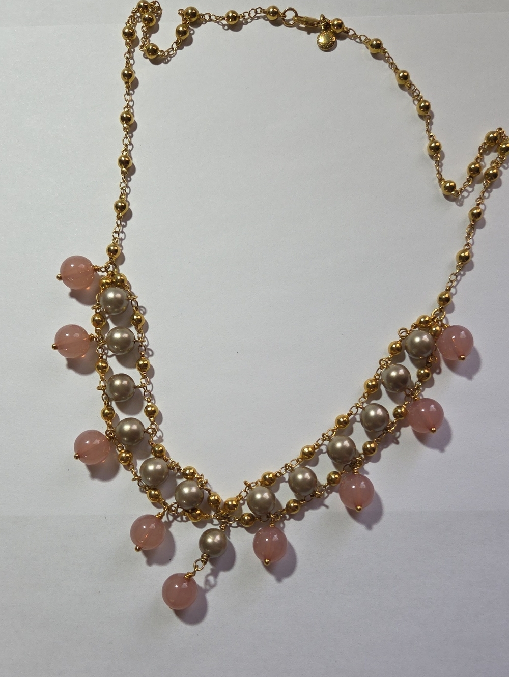 J. Crew Costume Jewelry Gold-tone Beaded Necklace